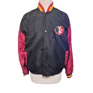 Pro Player FSU Seminoles Jacket Kids XL 18-20 Black Excellent 1990's Embroidered